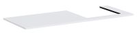 hansgrohe Xilesa E Konsole 137,5x55cm für Aufsatzwaschtisch rechts, weiß matt 54273700