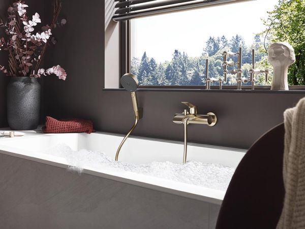 hansgrohe Vivenis Wannenarmatur Original Aufputz, brushed bronze