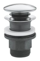 Grohe Ablaufgarnitur mit Druckstopfen, Stopfen herausnehm-/verschließbar, chrom 40824000