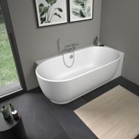 Duravit Luv Eck-Badewanne oval 185x95cm, Ecke rechts, weiß