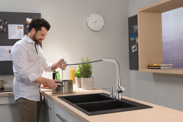 Hansgrohe Talis Select M51 Einhebel-Küchenmischer 300 mit Ausziehbrause und sBox