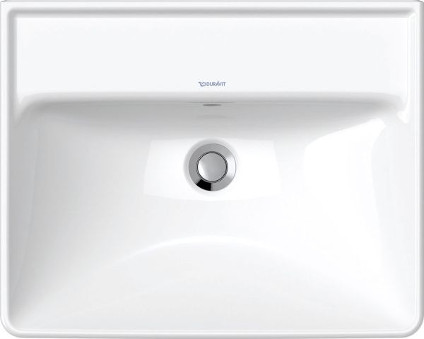 Duravit D-Neo Waschtisch rechteckig 55x44cm, mit Überlauf und WonderGliss, weiß 23665500601