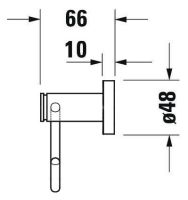 Vorschau: Duravit D-Code Papierrollenhalter wandhängend, chrom 0099261000