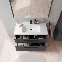 Vorschau: Duravit D-Code Möbelset 100cm Waschtisch mit Unterschrank
