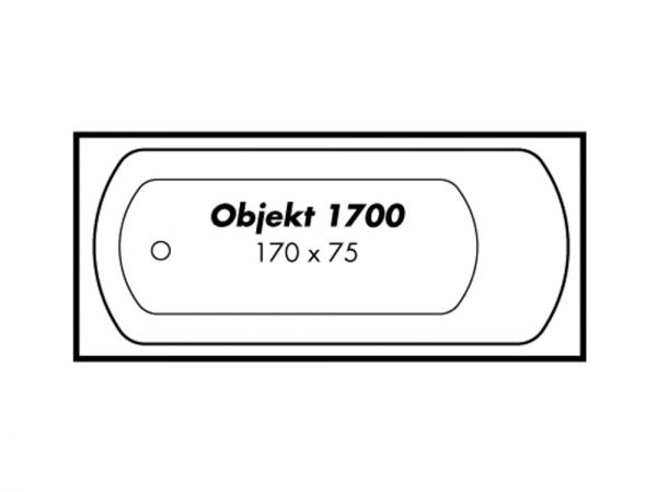 Polypex OBJEKT 1700 Rechteck-Badewanne 170x75cm