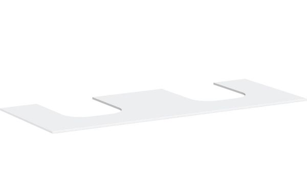 Hansgrohe Xevolos E Konsole 137cm für 2 Aufsatzwaschtische 50cm weiß matt 54207700