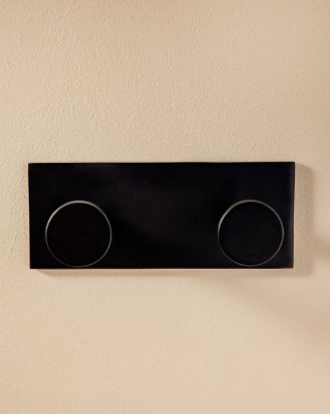 Cosmic Stick doppelter Haken, schwarz matt
