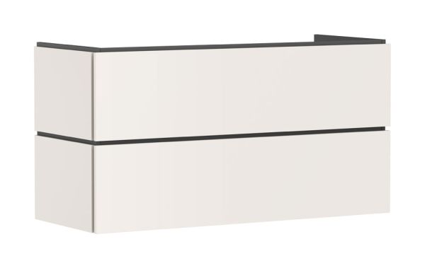 hansgrohe Xilesa E Waschtischunterschrank 118cm, 2 Schubkästen mit Grifffuge