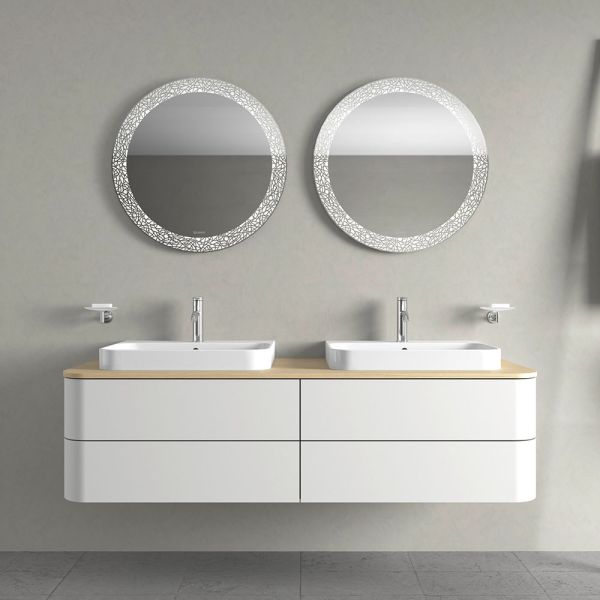Duravit Happy D.2 Plus Aufsatzbecken 60x46 weiss 23606000001