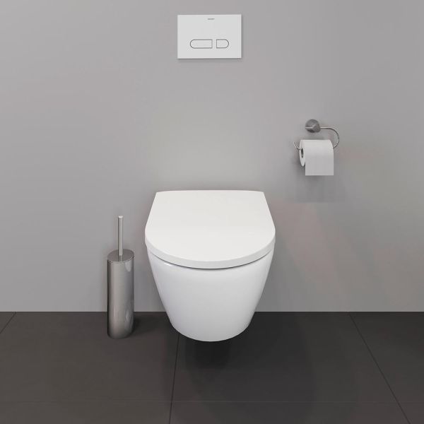 Duravit D-Neo Wand-WC Set inkl. WC-Sitz mit Absenkautomatik, 48x37cm, rimless, weiß 45880900A1