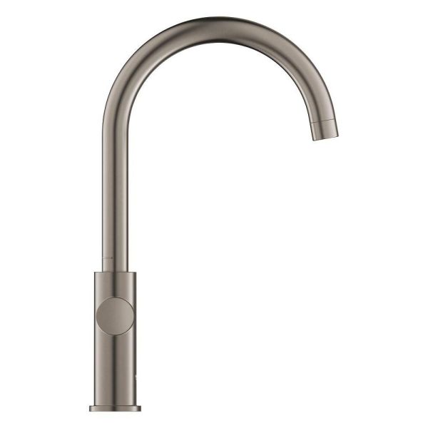 Grohe Blue 2.0 5-in-1-Armatur, C-Auslauf, hard graphite gebürstet