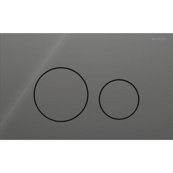 Geberit Sigma40 Betätigungsplatte für 2-Mengen-Spülung round Glas, lava 115628JK1