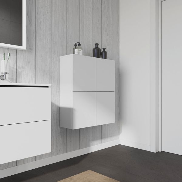 Duravit L-Cube Halbhochschrank 70x80x36,3cm mit 2 Türen