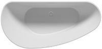 Vorschau: RIHO Solid Surface Granada freistehende Badewanne 170x80cm, rechts, weiß matt