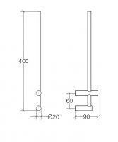 Vorschau: lineabeta PICOLA Toilettenpapier-Ersatzrollenhalter, chrom