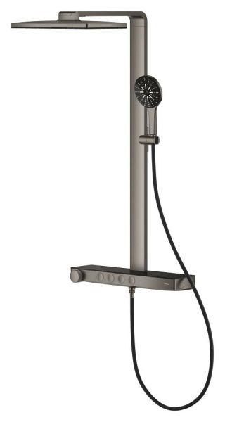 Grohe Rainshower Aqua Pure Duschsystem 8,7 l/min mit Thermostat, eckig