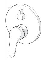 Vorschau: Hansa Hansamix Fertigmontageset mit Funktionseinheit Einhand-Wannen-Batterie, chrom