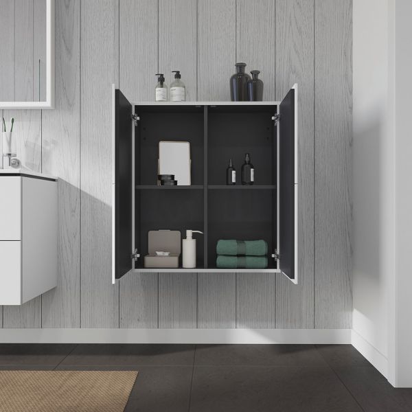 Duravit L-Cube Halbhochschrank 70x80x36,3cm mit 2 Türen