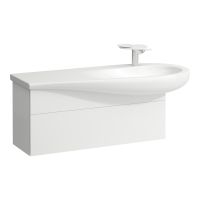 Vorschau: Laufen IL BAGNO ALESSI ONE Waschtischunterbau 1200, 1 Schublade, Siphonausschnitt rechts, weiß, H4304310972601