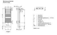 Vorschau: Zehnder Zeno Wing Design-Heizkörper mit ausklappbarer Handtuchablage, Warmwasserbetrieb, weiß