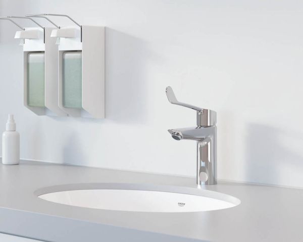 Grohe Eurosmart Wasserhahn M-Size, Push-Open, langer Hebelgriff, chrom 23983003