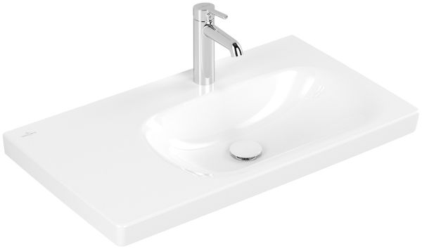 Villeroy&Boch Skyla Waschtisch 80x46cm, Ablagefläche links