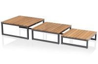 Vorschau: KETTLER OCEAN SKID PLATFORM Lounge-Tisch 3er Set 0105936-7300