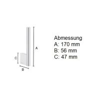 Vorschau: Smedbo Air Reservepapierhalter zur Wandmontage, chrom