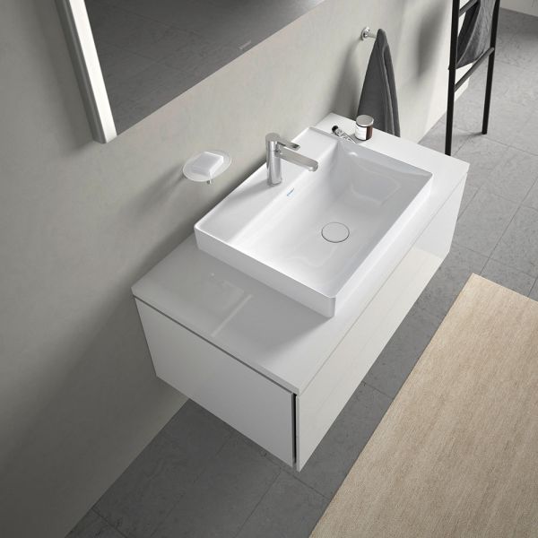 Duravit DuraSquare Aufsatzbecken 60x47cm weiss 23546000411