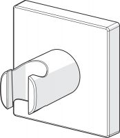 Vorschau: Hansa Hansaliving Wandbrausehalter, Rosette eckig, chrom