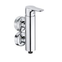 Kludi Pure&Solid Brause-Einhandmischer, vertikale Blockarmatur, chrom