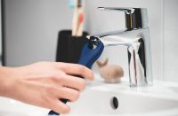 Vorschau: Grohe Get Einhand-Waschtischbatterie M-Size mit Ablaufgarnitur, chrom