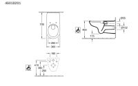 Vorschau: Villeroy&Boch ViCare Wand-WC mit DirectFlush, Abgang waagrecht, Combi-Pack, weiß 460182011