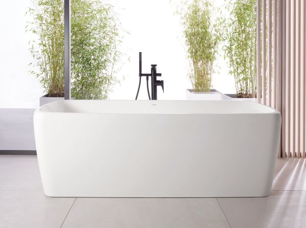 Duravit Qatego freistehende Badewanne rechteckig 180x80cm, Mineralguss, weiß 700911000000000