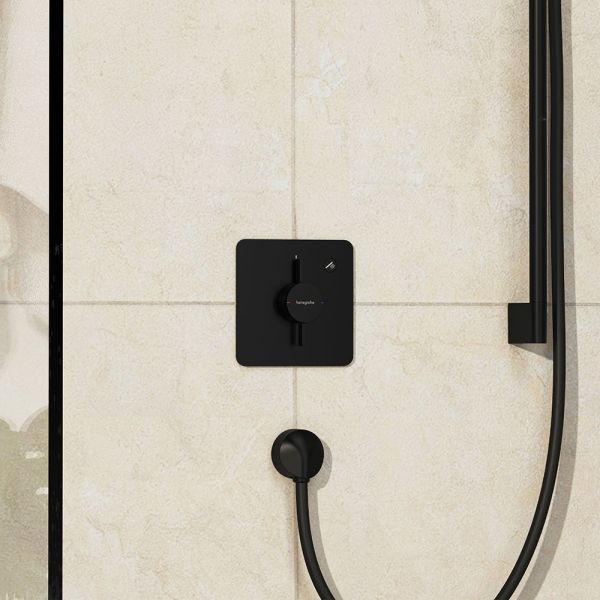 Hansgrohe DuoTurn Q Mischer Unterputz für 1 Verbraucher, schwarz matt