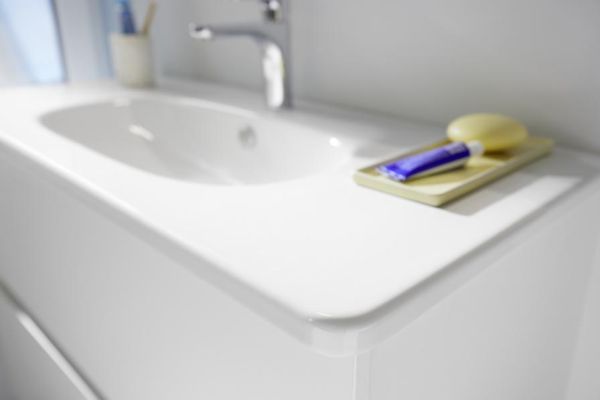 Burgbad Rocio Badmöbelset 100cm mit Keramik-Waschtisch, Spiegelschrank & Unterschrank