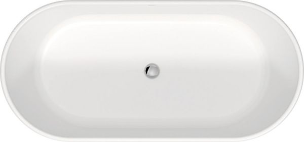 Duravit D-Neo freistehende ovale Badewanne 160x75cm, weiß matt