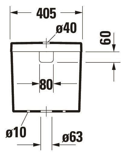 Duravit Darling New Spülkasten 3/6L mit Dual Flush, Anschluss unten links, weiß