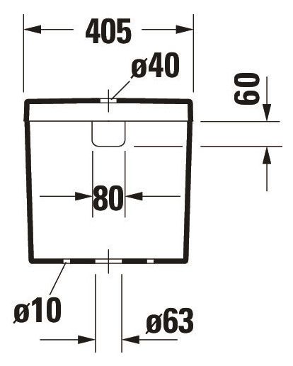 Duravit Darling New Spülkasten 3/6L mit Dual Flush, Anschluss unten links, WonderGliss, weiß