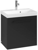 Vorschau: Villeroy&Boch Avento Waschtischunterschrank, 1 Tür, Türanschlag rechts, Breite 53cm volcano black Griff volcano black A88811VL