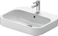 Duravit Happy D.2 Waschtisch rechteckig 60x47,5cm, mit Hahnloch und Überlauf, WonderGliss, weiß 23166000001