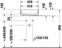 Vorschau: Duravit Zencha Aufsatzbecken 42x42 anthrazit matt 2373421379