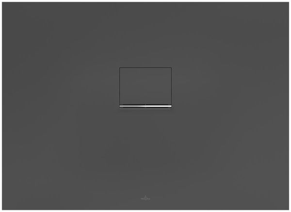 Villeroy&Boch Squaro Infinity Quaryl®-Duschwanne, flächenbündiger Einbau, 110x80cm, anthracite UDQ1180SQI2IV-1S