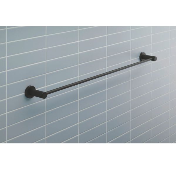 Duravit D-Code Badetuchhalter 84,8cm, schwarz matt