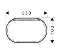 Vorschau: hansgrohe Xuniva Evo U Aufsatzwaschtisch oval 64x40cm mit SmartClean & HygieneEffect, weiß