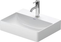 Vorschau: Duravit DuraSquare Waschtisch rechteckig 50x40cm, ohne Überlauf, mit Hahnloch und WonderGliss, weiß 23565000411