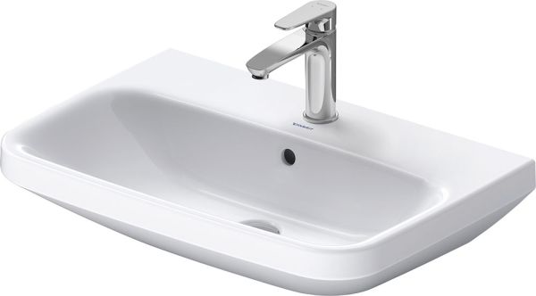 Duravit DuraStyle Waschtisch 65x44cm, mit 1 Hahnloch, mit Überlauf, WonderGliss, weiß 23196500001