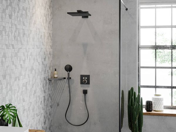 Hansgrohe ShowerSelect Raindance Duschsystem Unterputz, brushed black chrome