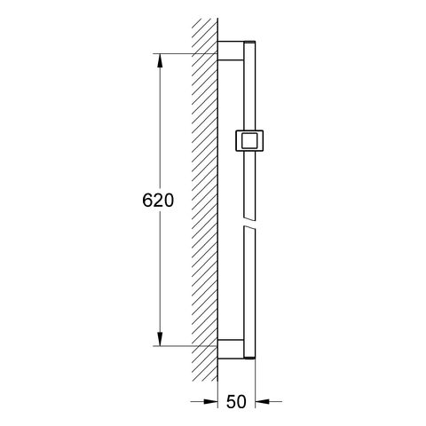 Grohe Euphoria Cube Brausestange 60cm, chrom