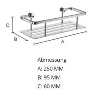 Vorschau: Smedbo Air Seifenkorb/Duschkorb, chrom